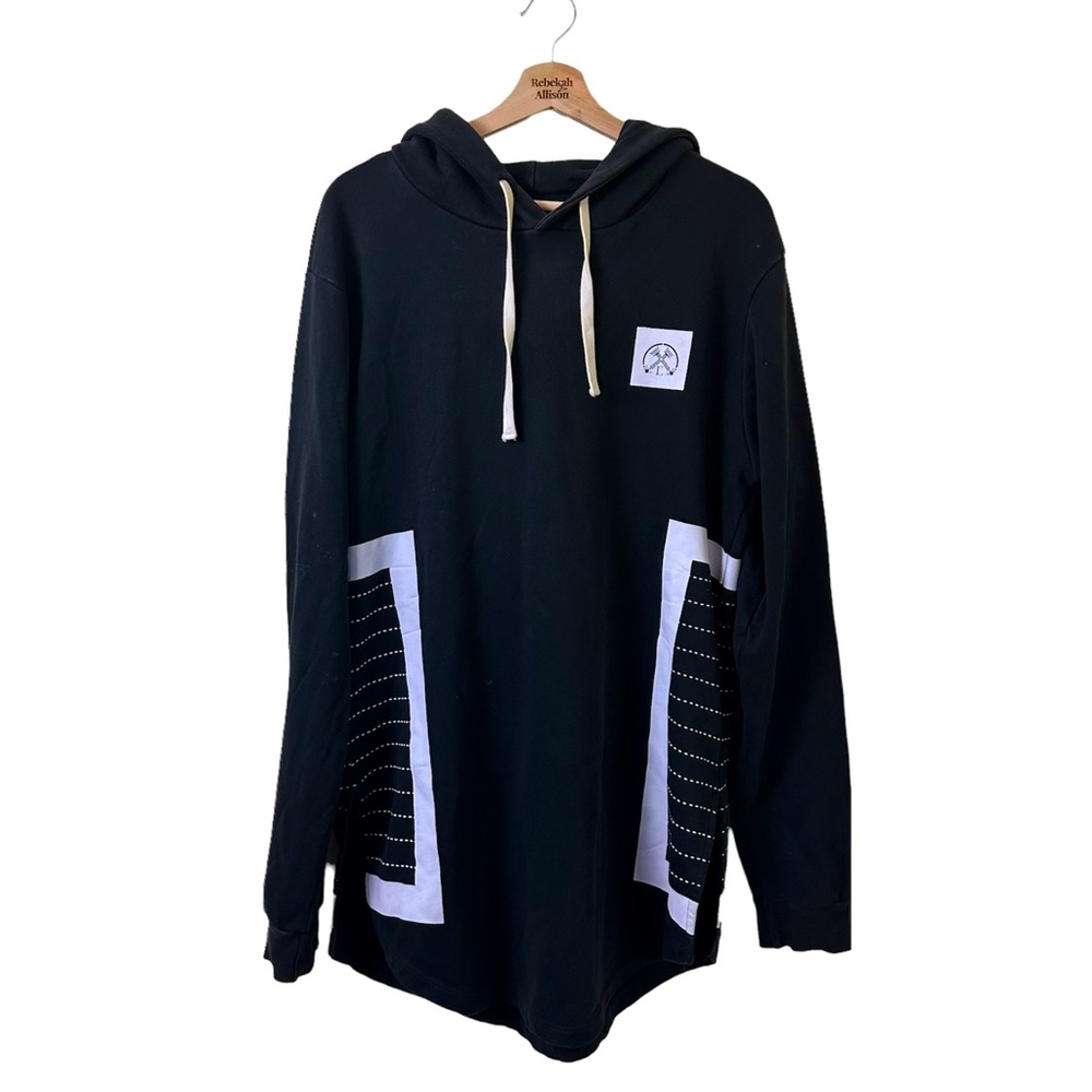 Civil Regime Black Streetwear Hoodie in Size Large